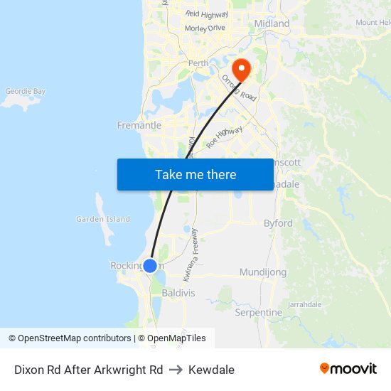 Dixon Rd After Arkwright Rd to Kewdale map