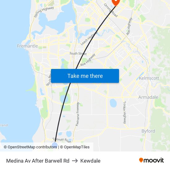 Medina Av After Barwell Rd to Kewdale map