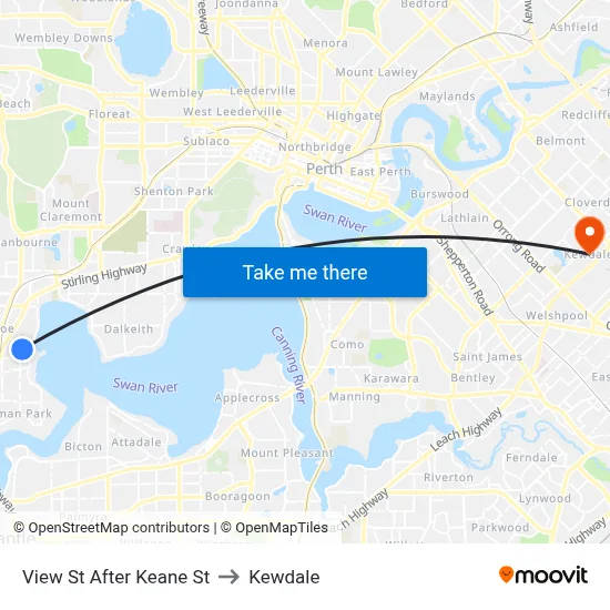 View St After Keane St to Kewdale map