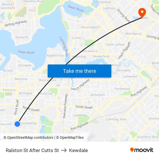 Ralston St After Cutts St to Kewdale map