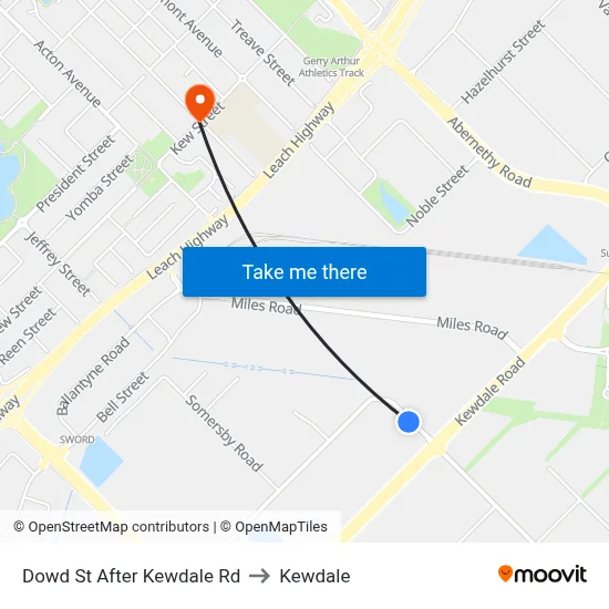 Dowd St After Kewdale Rd to Kewdale map
