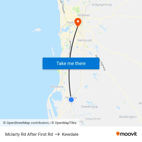 Mclarty Rd After First Rd to Kewdale map