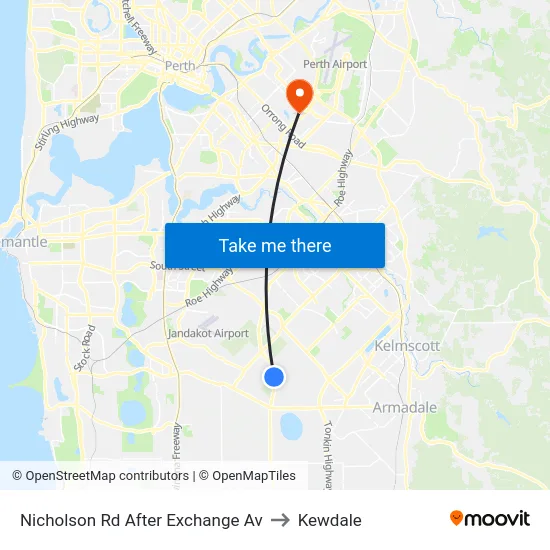 Nicholson Rd After Exchange Av to Kewdale map