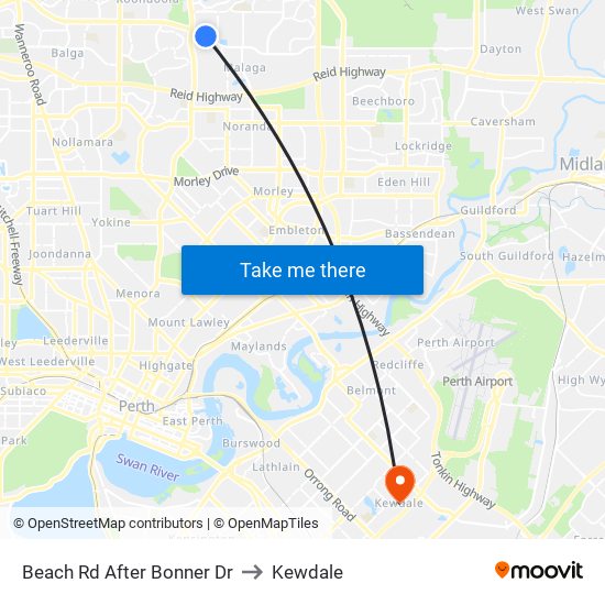 Beach Rd After Bonner Dr to Kewdale map