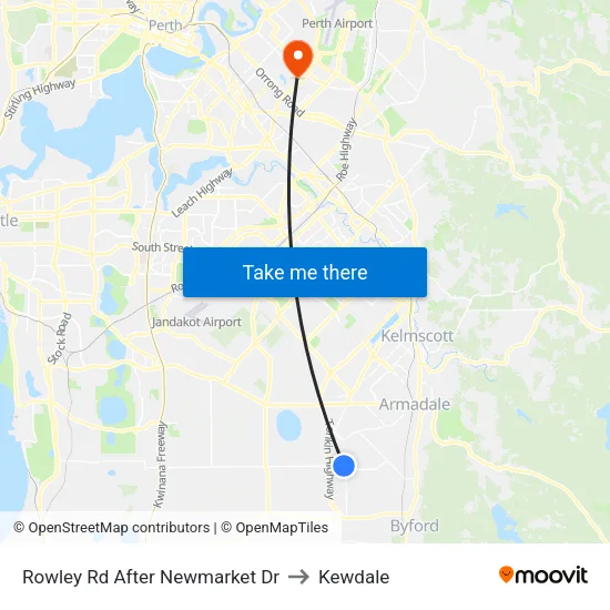 Rowley Rd After Newmarket Dr to Kewdale map
