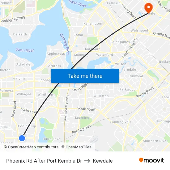 Phoenix Rd After Port Kembla Dr to Kewdale map