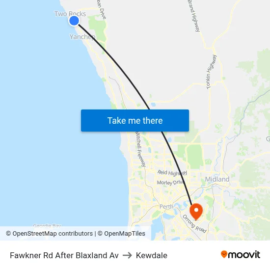 Fawkner Rd After Blaxland Av to Kewdale map