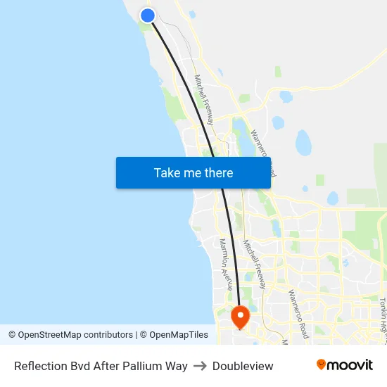 Reflection Bvd After Pallium Way to Doubleview map