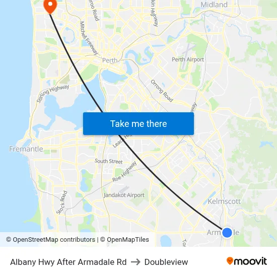 Albany Hwy After Armadale Rd to Doubleview map