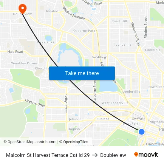 Malcolm St Harvest Terrace Cat Id 29 to Doubleview map