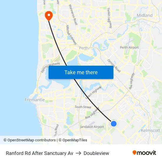 Ranford Rd After Sanctuary Av to Doubleview map