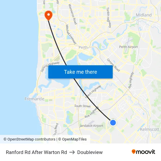 Ranford Rd After Warton Rd to Doubleview map