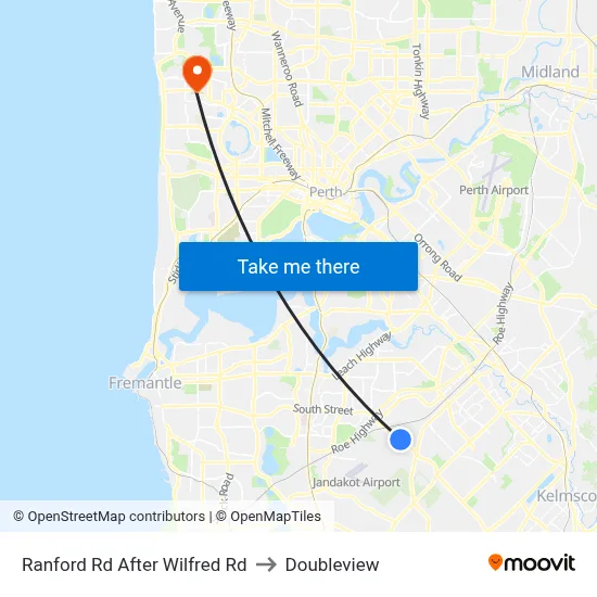 Ranford Rd After Wilfred Rd to Doubleview map