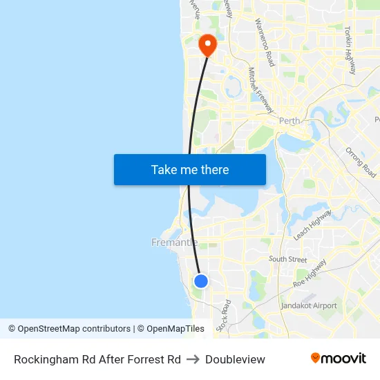 Rockingham Rd After Forrest Rd to Doubleview map