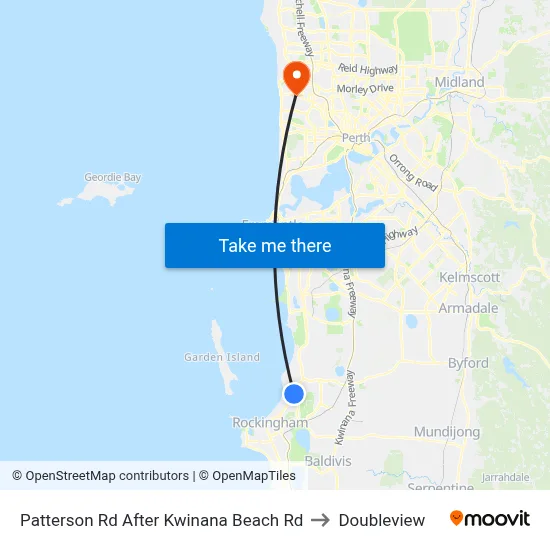 Patterson Rd After Kwinana Beach Rd to Doubleview map