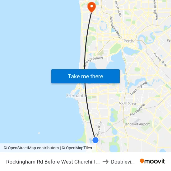 Rockingham Rd Before West Churchill Av to Doubleview map