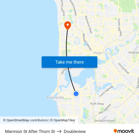 Marmion St After Thorn St to Doubleview map