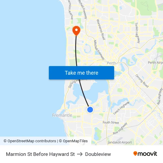 Marmion St Before Hayward St to Doubleview map