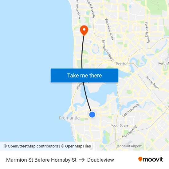 Marmion St Before Hornsby St to Doubleview map