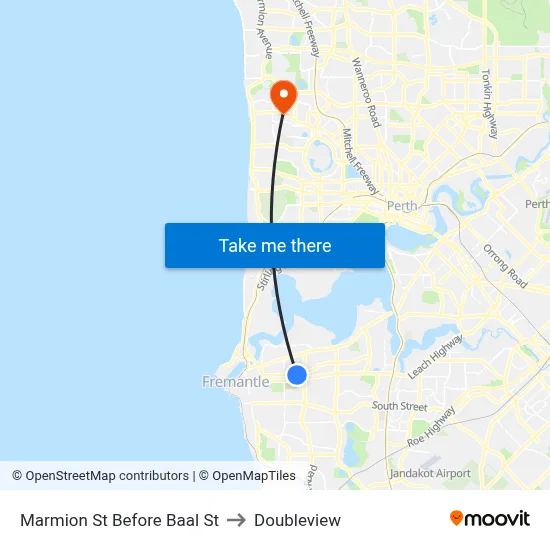 Marmion St Before Baal St to Doubleview map