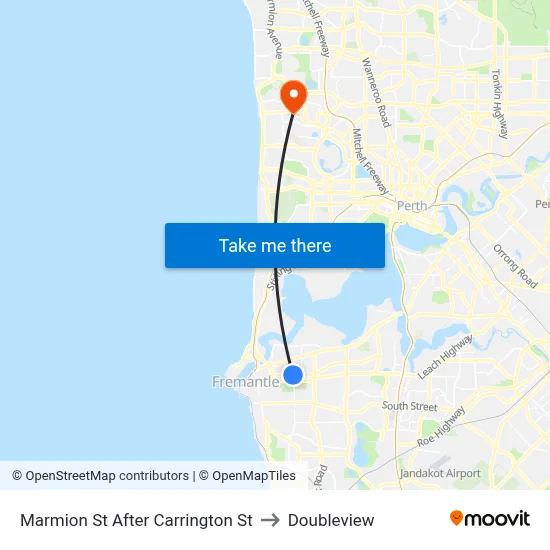 Marmion St After Carrington St to Doubleview map