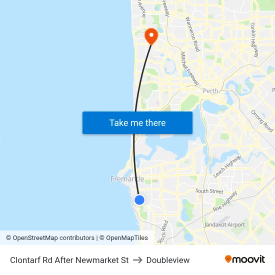 Clontarf Rd After Newmarket St to Doubleview map