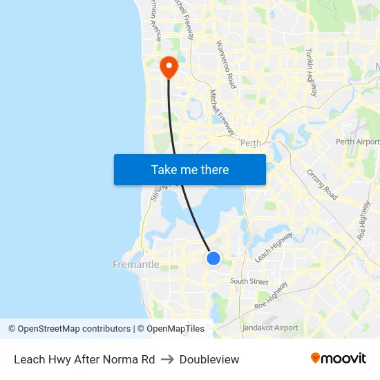 Leach Hwy After Norma Rd to Doubleview map