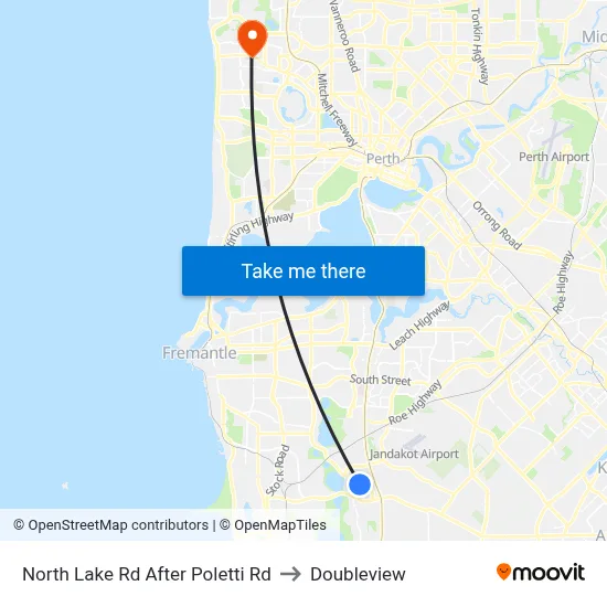 North Lake Rd After Poletti Rd to Doubleview map