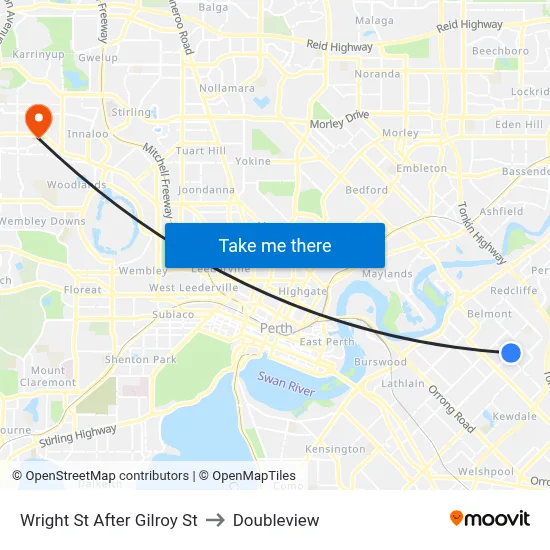 Wright St After Gilroy St to Doubleview map