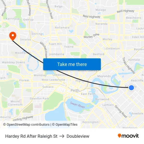 Hardey Rd After Raleigh St to Doubleview map
