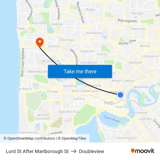 Lord St After Marlborough St to Doubleview map