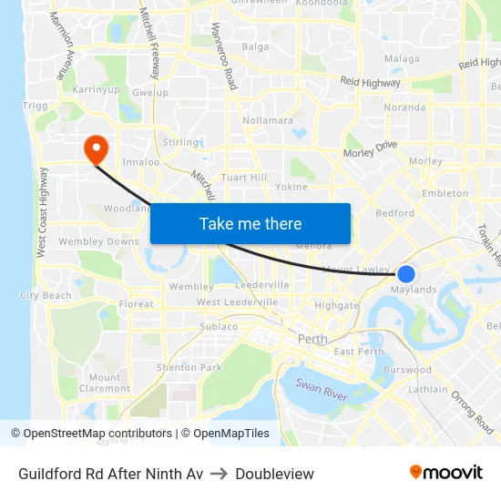 Guildford Rd After Ninth Av to Doubleview map