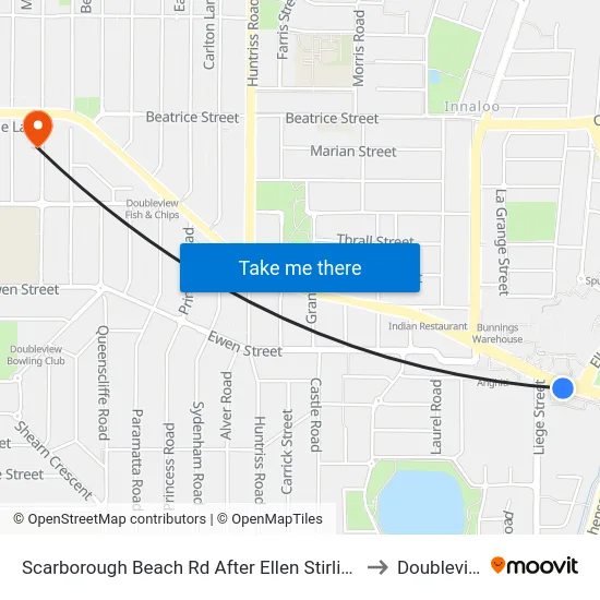 Scarborough Beach Rd After Ellen Stirling Bvd to Doubleview map