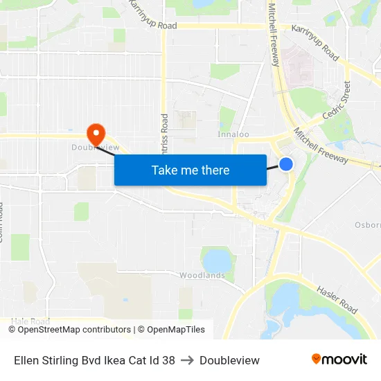 Ellen Stirling Bvd Ikea Cat Id 38 to Doubleview map
