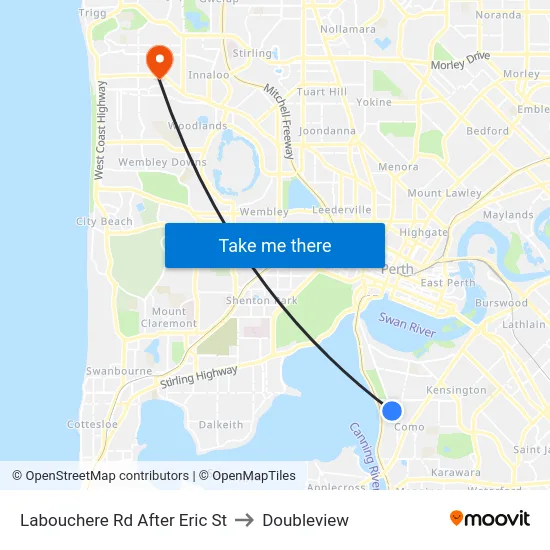 Labouchere Rd After Eric St to Doubleview map