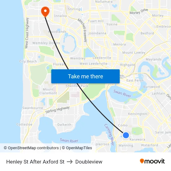 Henley St After Axford St to Doubleview map
