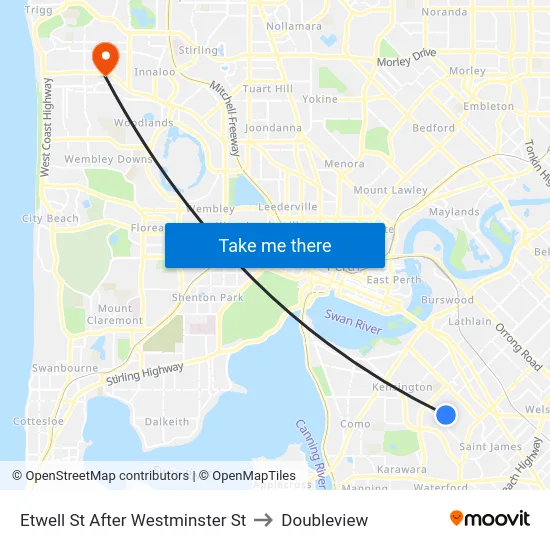 Etwell St After Westminster St to Doubleview map