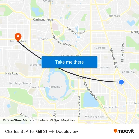 Charles St After Gill St to Doubleview map