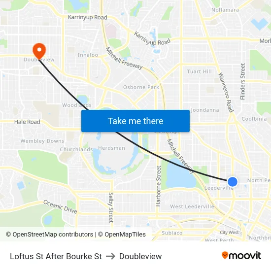 Loftus St After Bourke St to Doubleview map