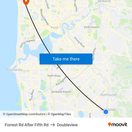 Forrest Rd After Fifth Rd to Doubleview map