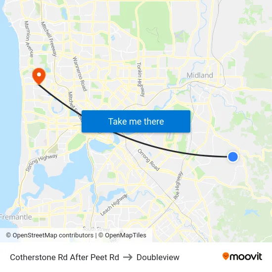 Cotherstone Rd After Peet Rd to Doubleview map