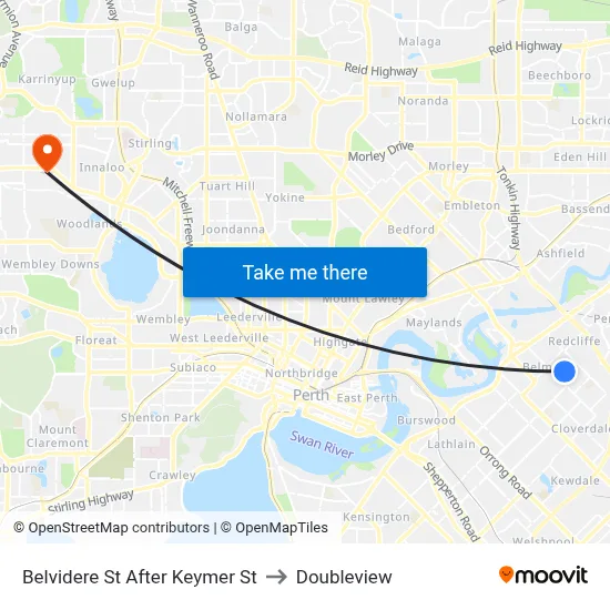 Belvidere St After Keymer St to Doubleview map