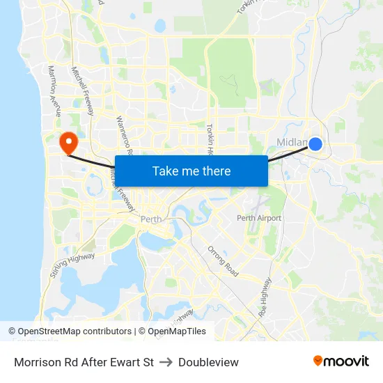 Morrison Rd After Ewart St to Doubleview map
