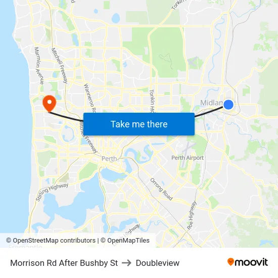 Morrison Rd After Bushby St to Doubleview map