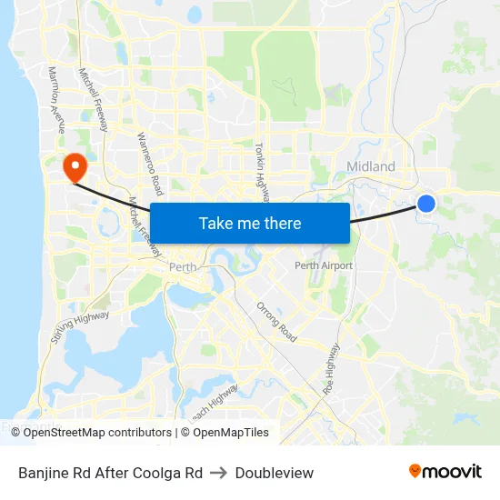 Banjine Rd After Coolga Rd to Doubleview map