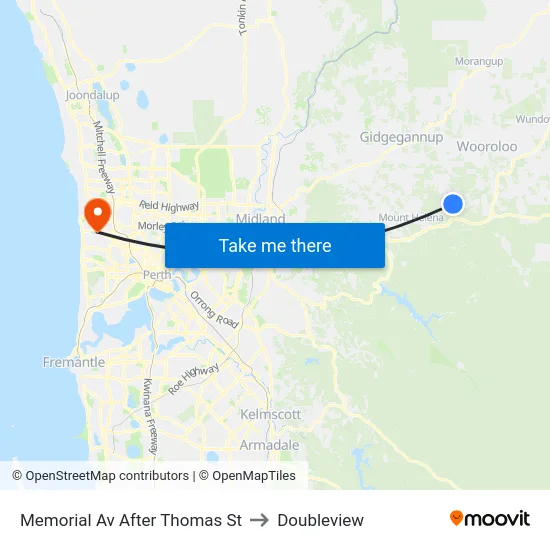 Memorial Av After Thomas St to Doubleview map