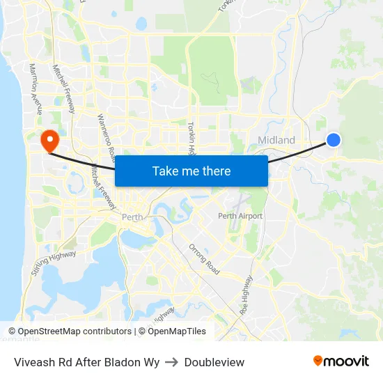 Viveash Rd After Bladon Wy to Doubleview map