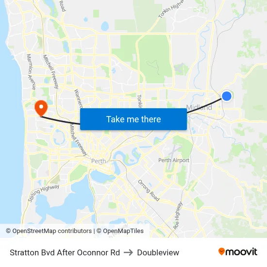 Stratton Bvd After Oconnor Rd to Doubleview map