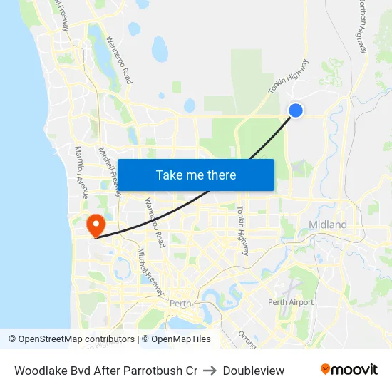 Woodlake Bvd After Parrotbush Cr to Doubleview map