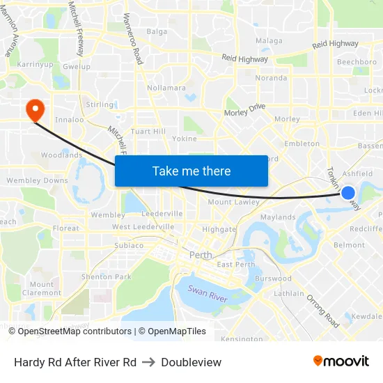 Hardy Rd After River Rd to Doubleview map